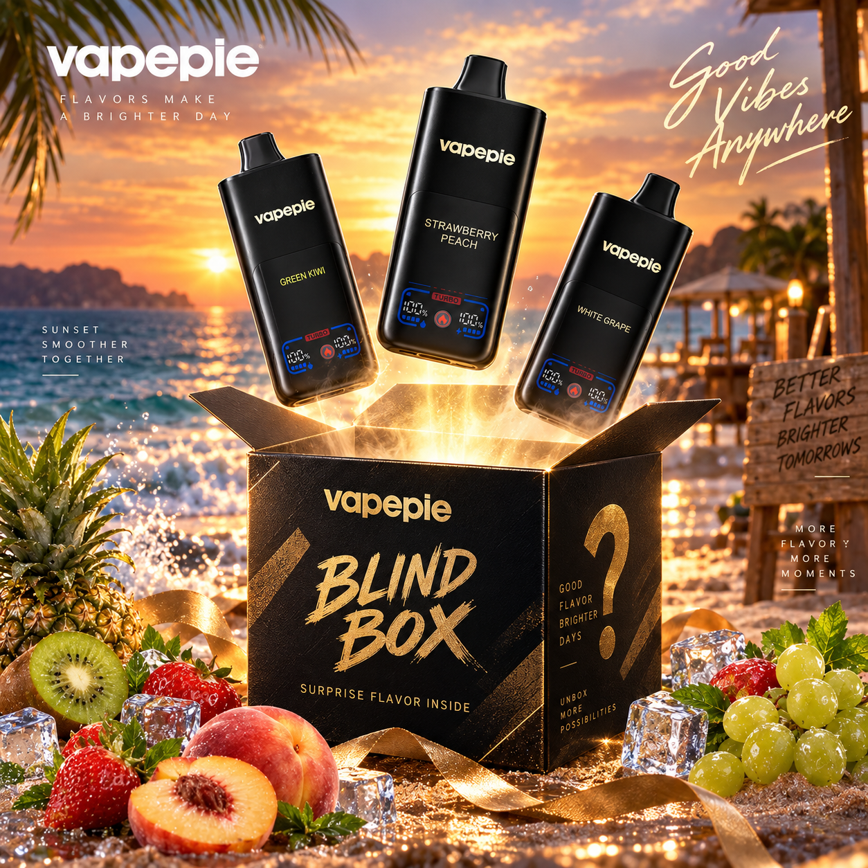 VAPEPIE Mega 70000 Potahů – Obří oblaka a dlouhotrvající výkon