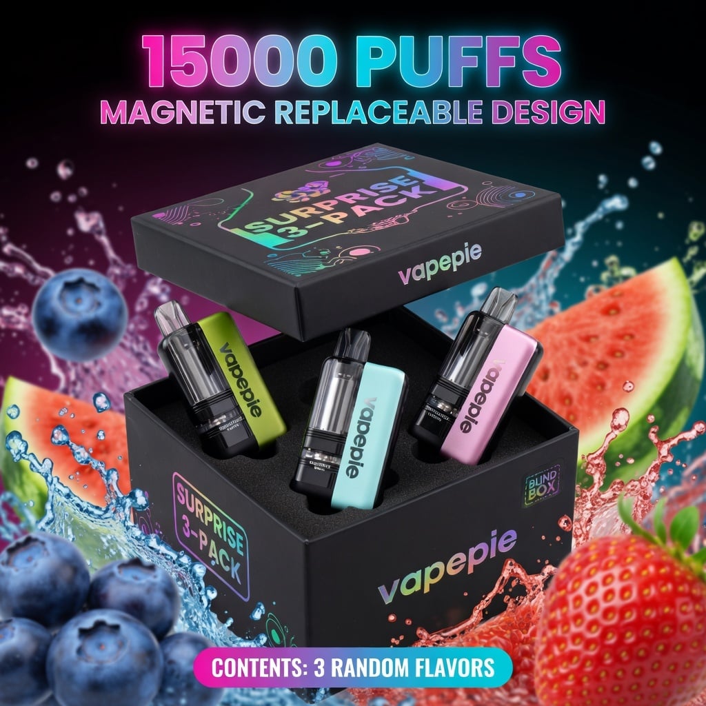 3 ks🎁Mystery Box🎁 | TK × VAPEPIE Ultra X 15000 potahů