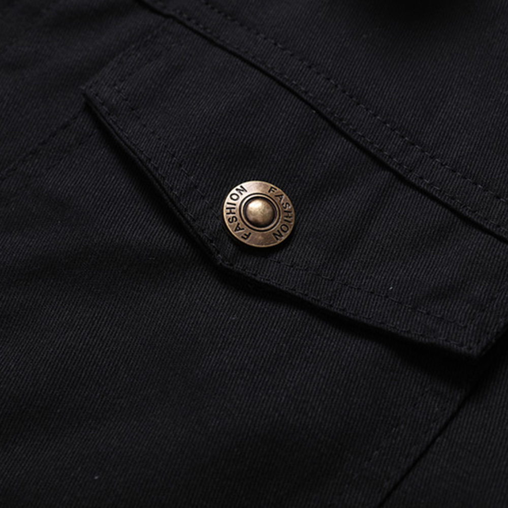 New Men's Plush Thick Lapel Work Jacket