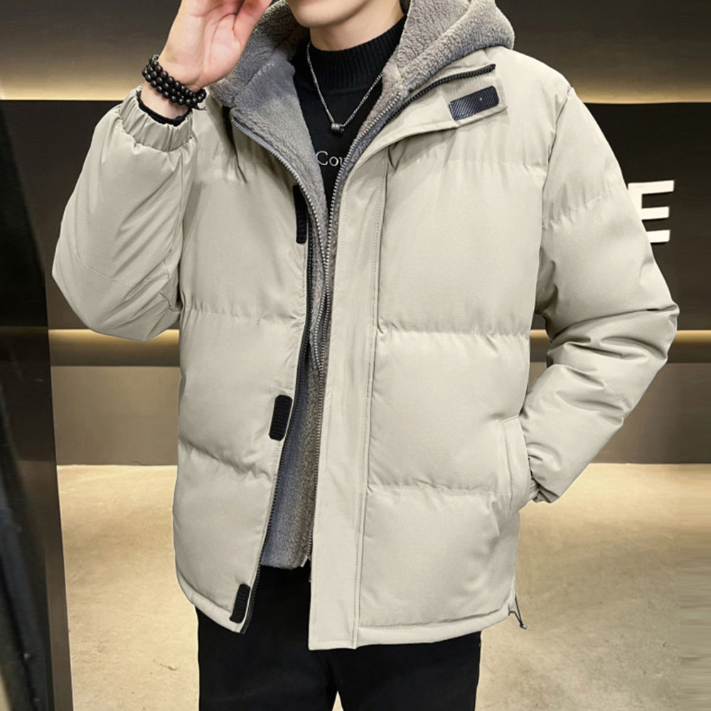 Men's Polar Fleece Hooded Cotton Jacket