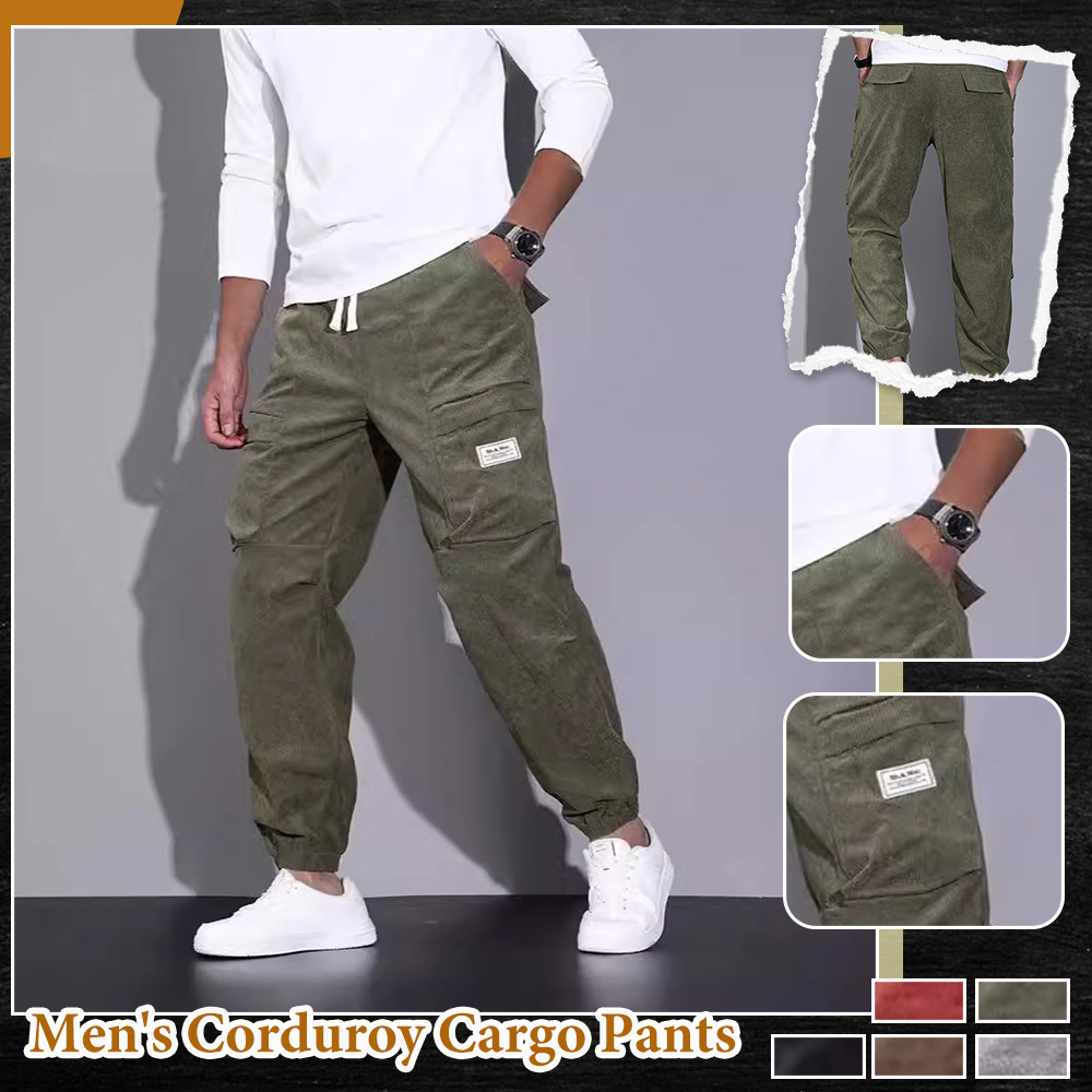 Men's corduroy Cargo pants