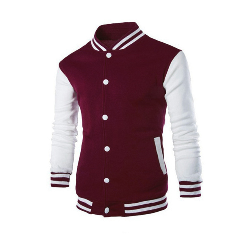 Men's Stand Collar Baseball Jacket