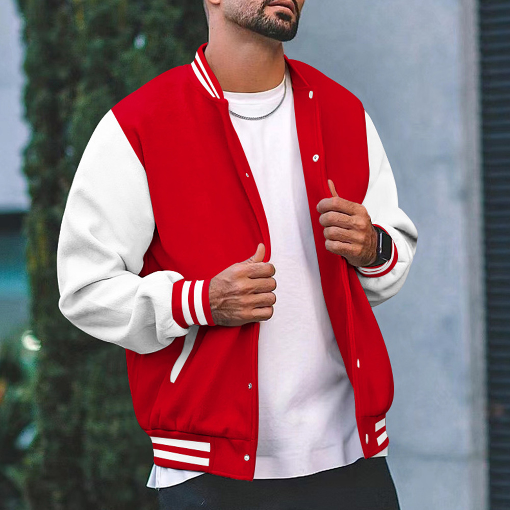 Men's Stand Collar Baseball Jacket