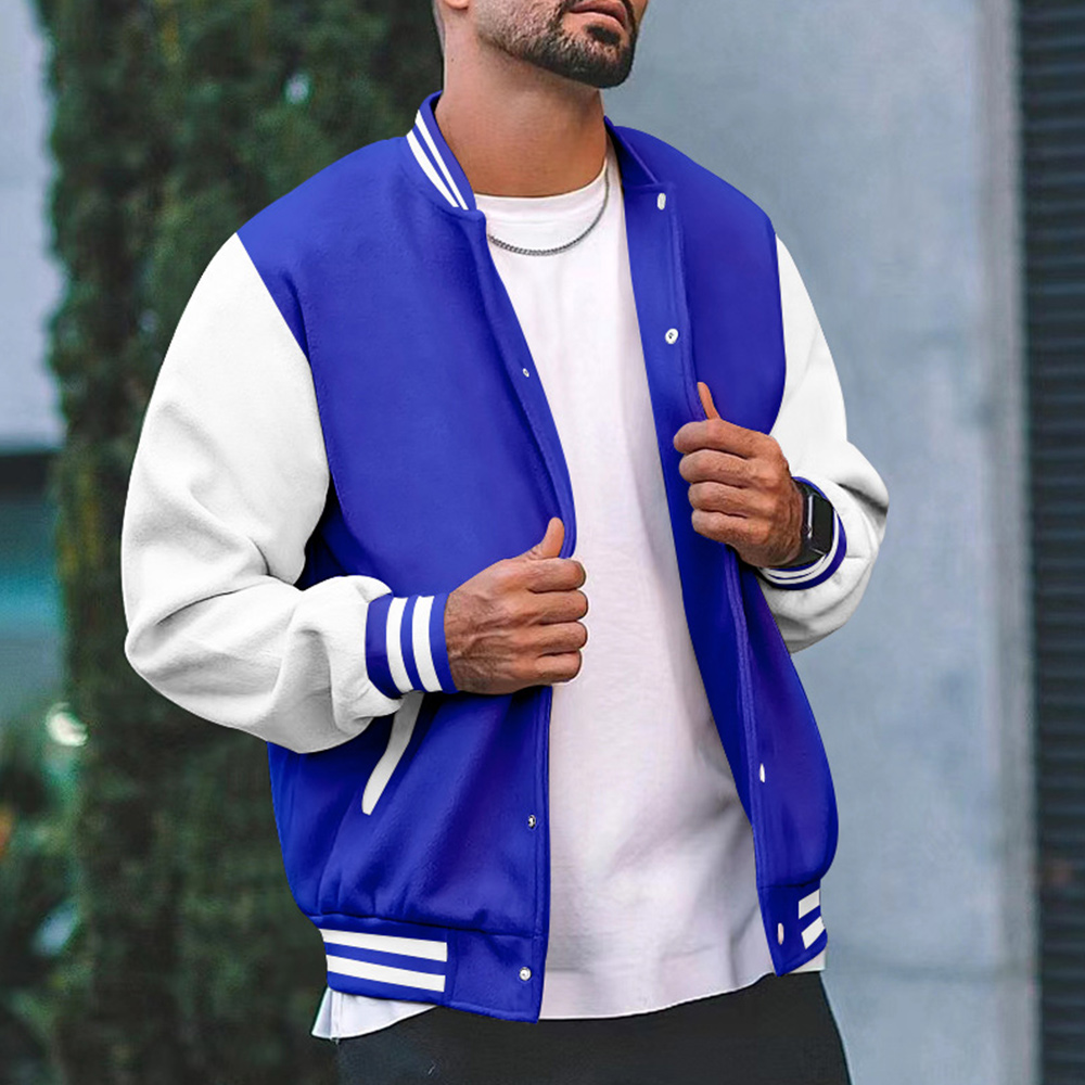 Men's Stand Collar Baseball Jacket
