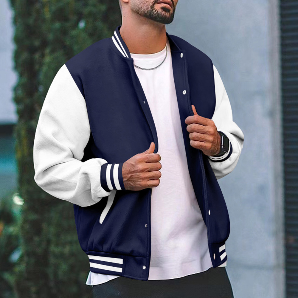 Men's Stand Collar Baseball Jacket