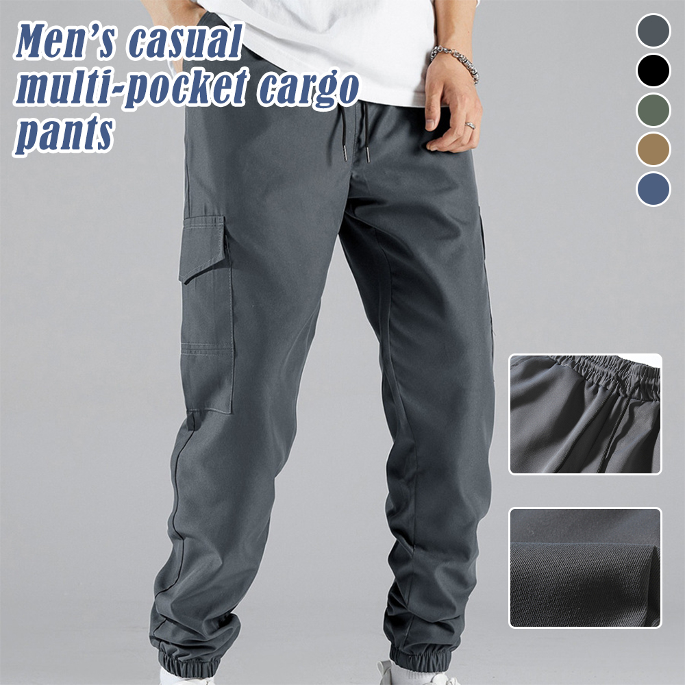 Men's vintage casual multi-pocket cargo pants