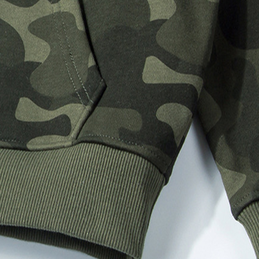 Spring and Autumn Men's Camouflage Hooded Sweatshirt