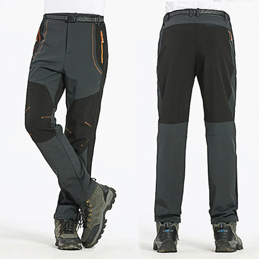Autumn and winter windproof and waterproof fleece warm assault pants