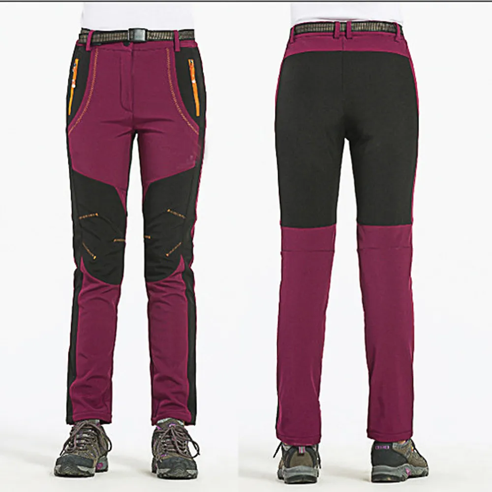 Autumn and winter windproof and waterproof fleece warm assault pants