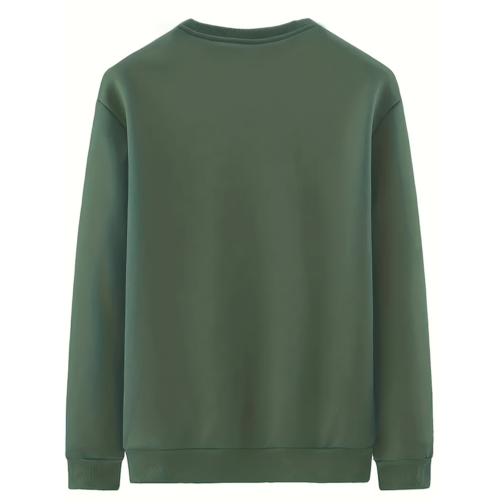 Men's round neck stretch sweatshirt for winter