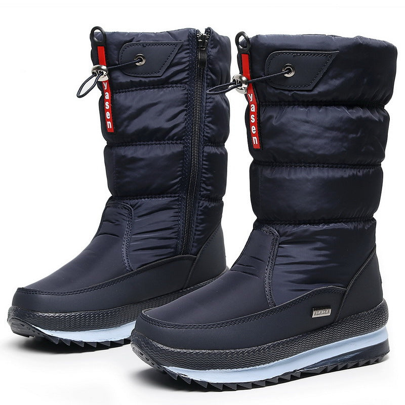 Women's premium waterproof, non-slip faux fur snow boots