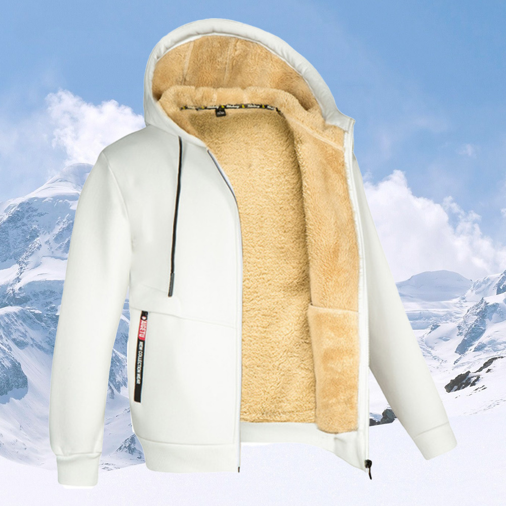 Men's warm and thickened hoodie for winter