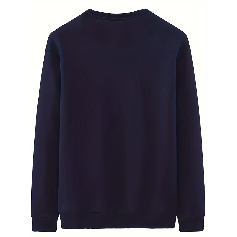 Men's round neck stretch sweatshirt for winter