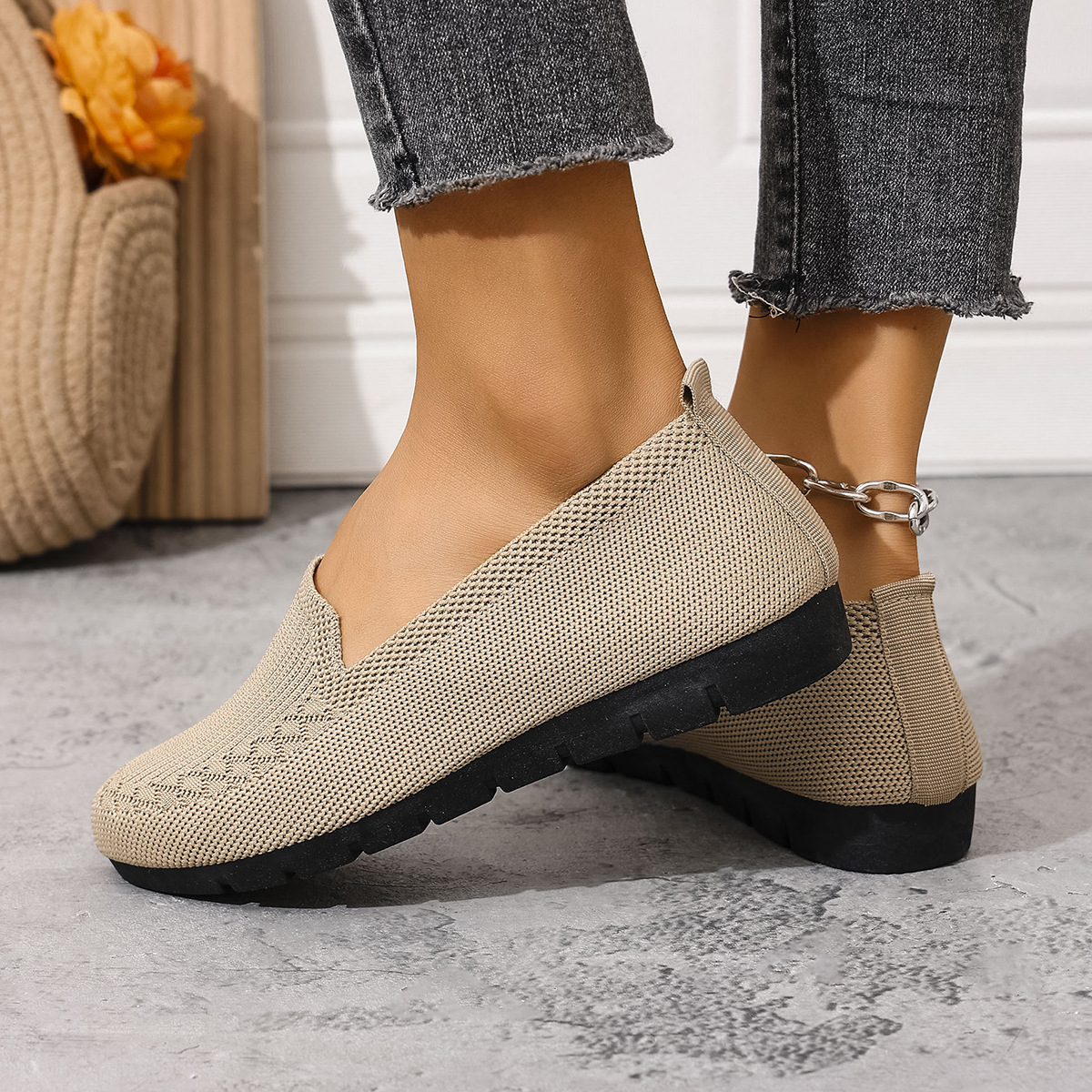 Orthopaedic Lightweight Knit Loafers: Ultra-Comfortable Pain Relief Slip-On Shoes