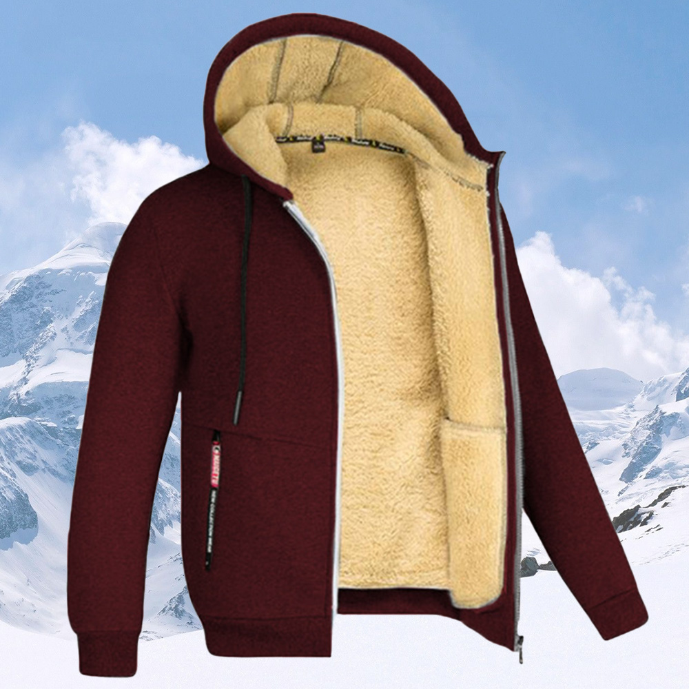 Men's warm and thickened hoodie for winter