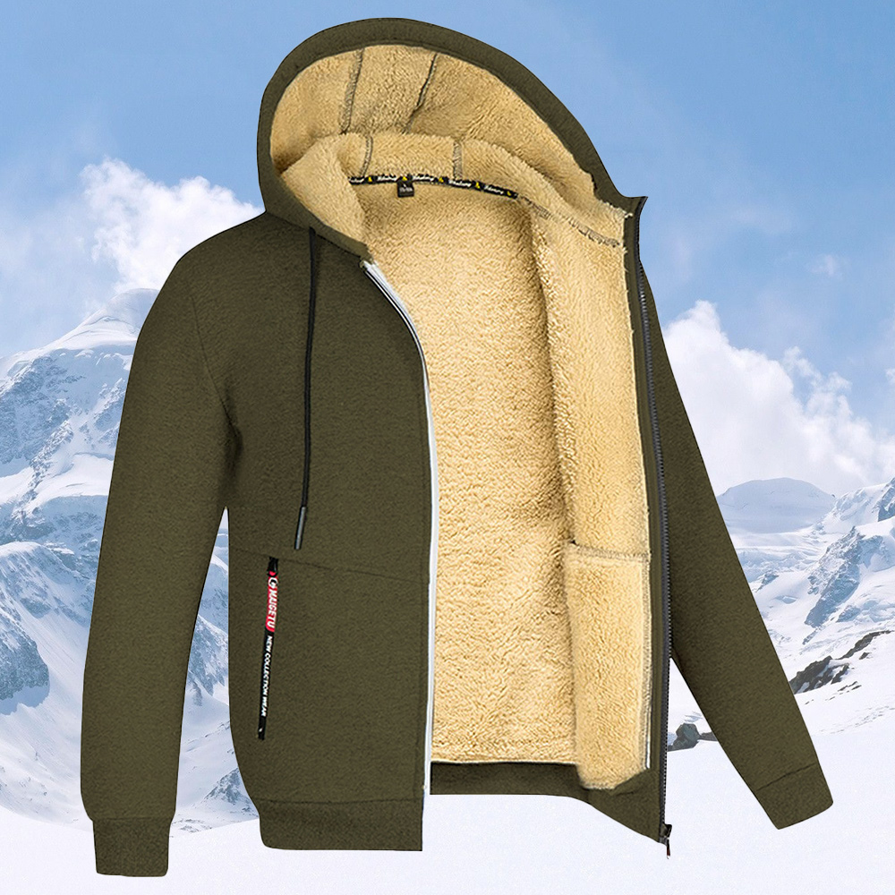 Men's warm and thickened hoodie for winter