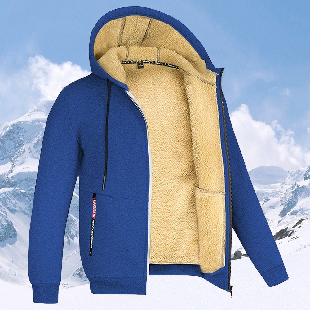 Men's warm and thickened hoodie for winter