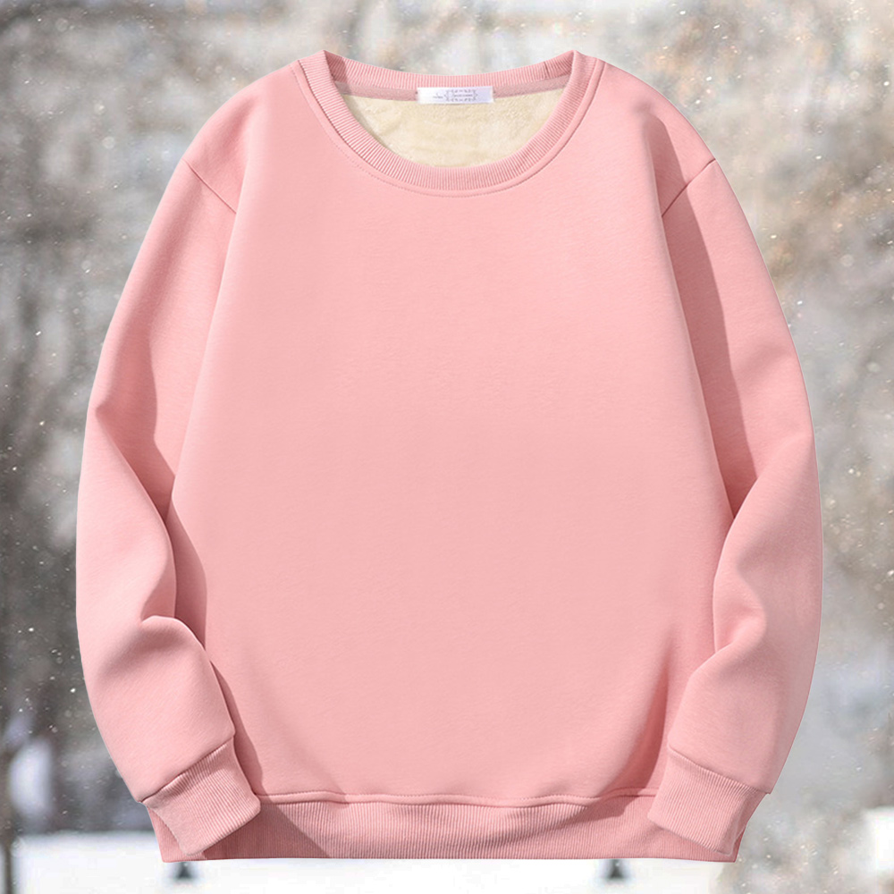 Men's multi-color casual thickened round neck sweatshirt