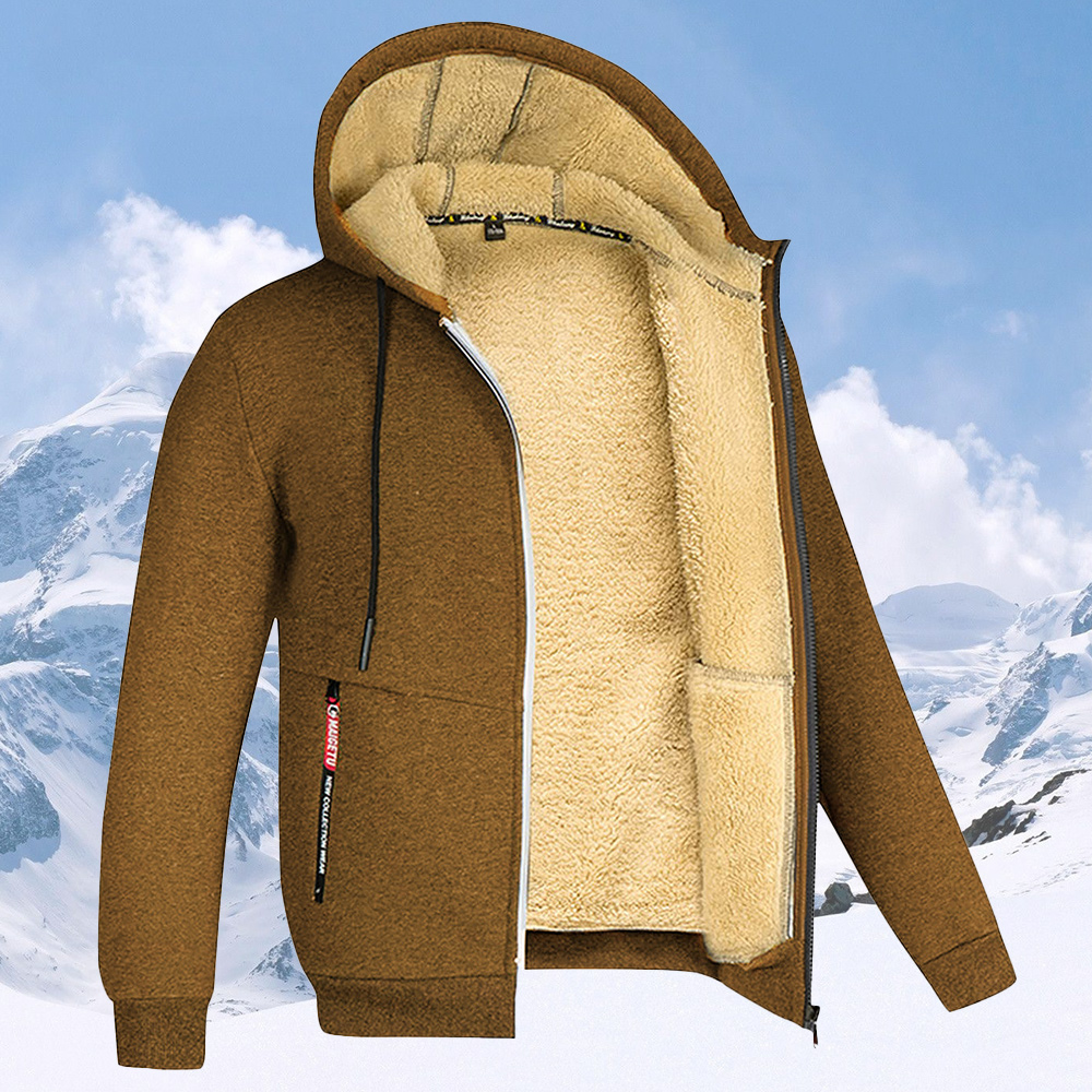 Men's warm and thickened hoodie for winter