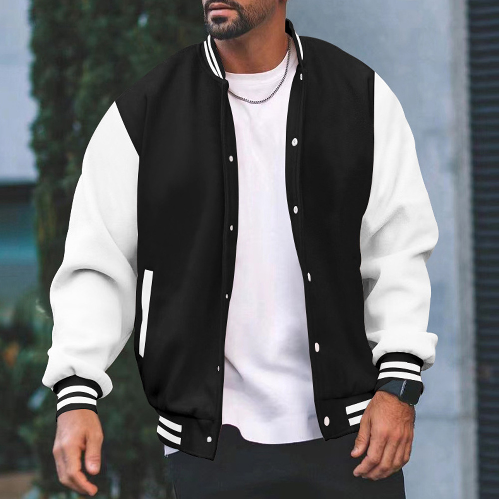 Men's Stand Collar Baseball Jacket