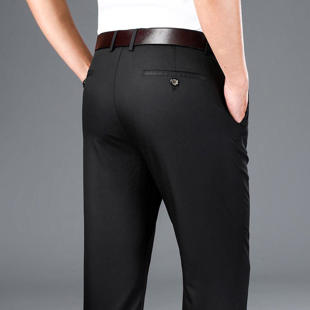 New Men's Casual Straight Suit Pants