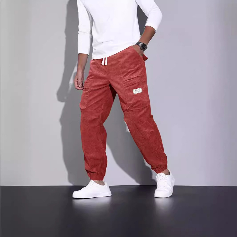 Men's corduroy Cargo pants