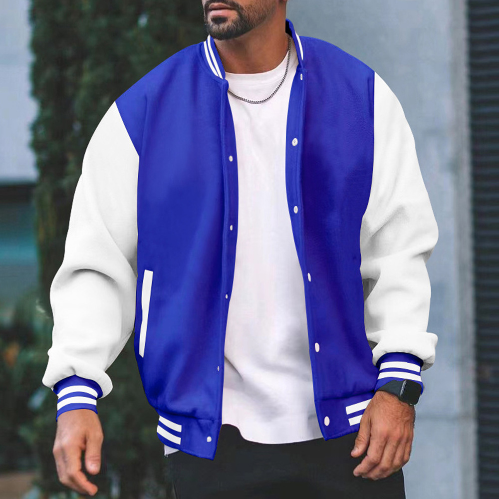 Men's Stand Collar Baseball Jacket