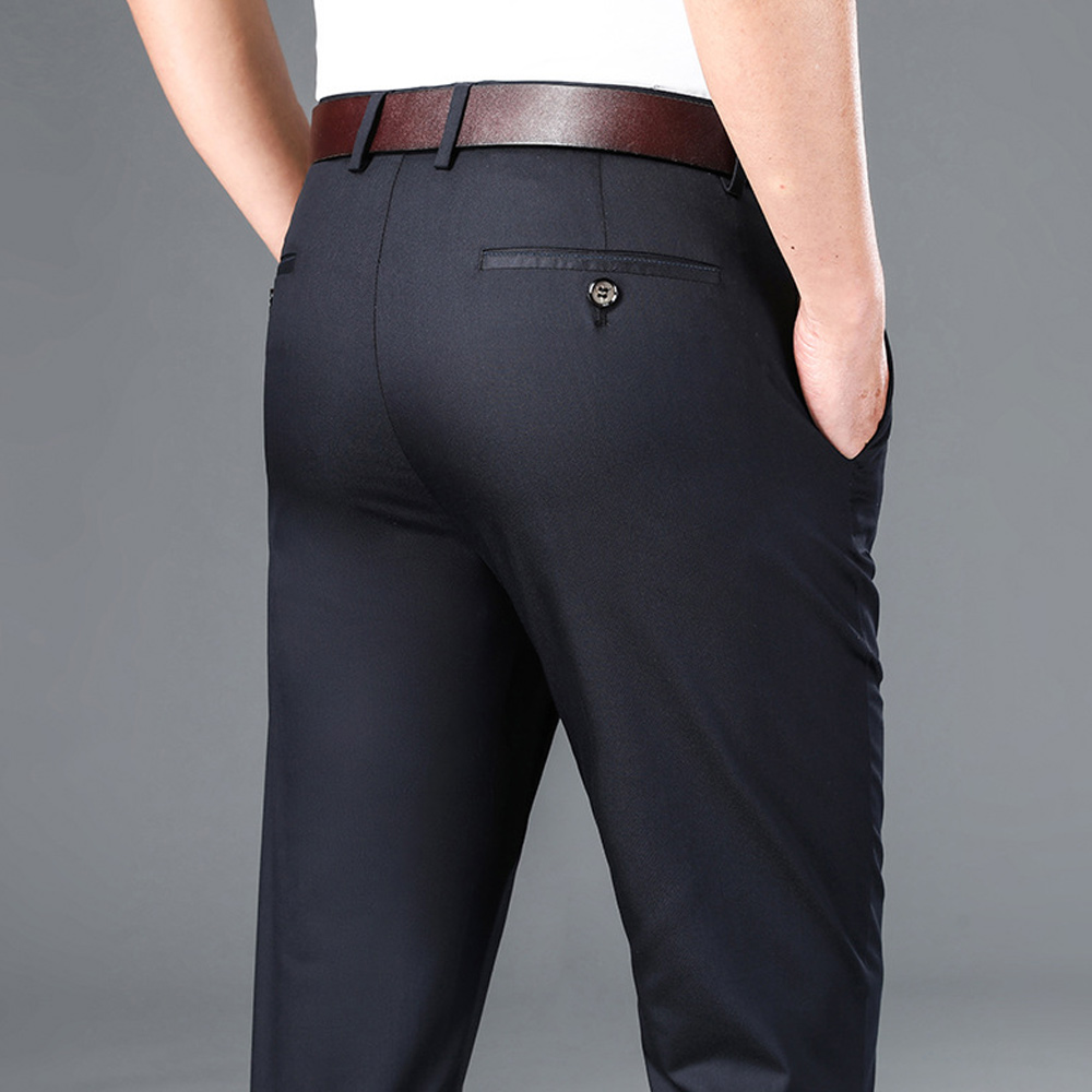 New Men's Casual Straight Suit Pants