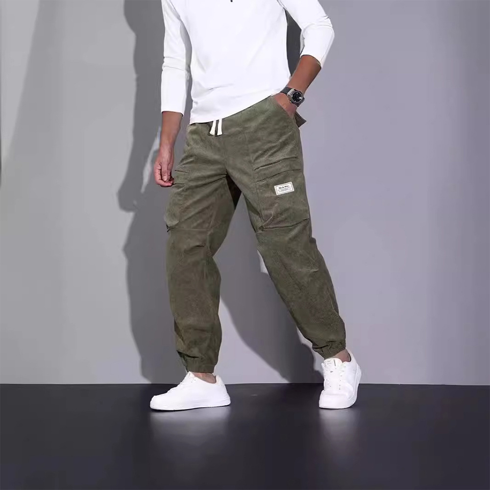 Men's corduroy Cargo pants