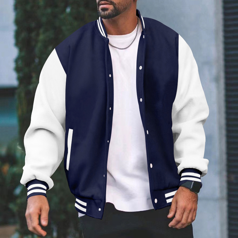 Men's Stand Collar Baseball Jacket
