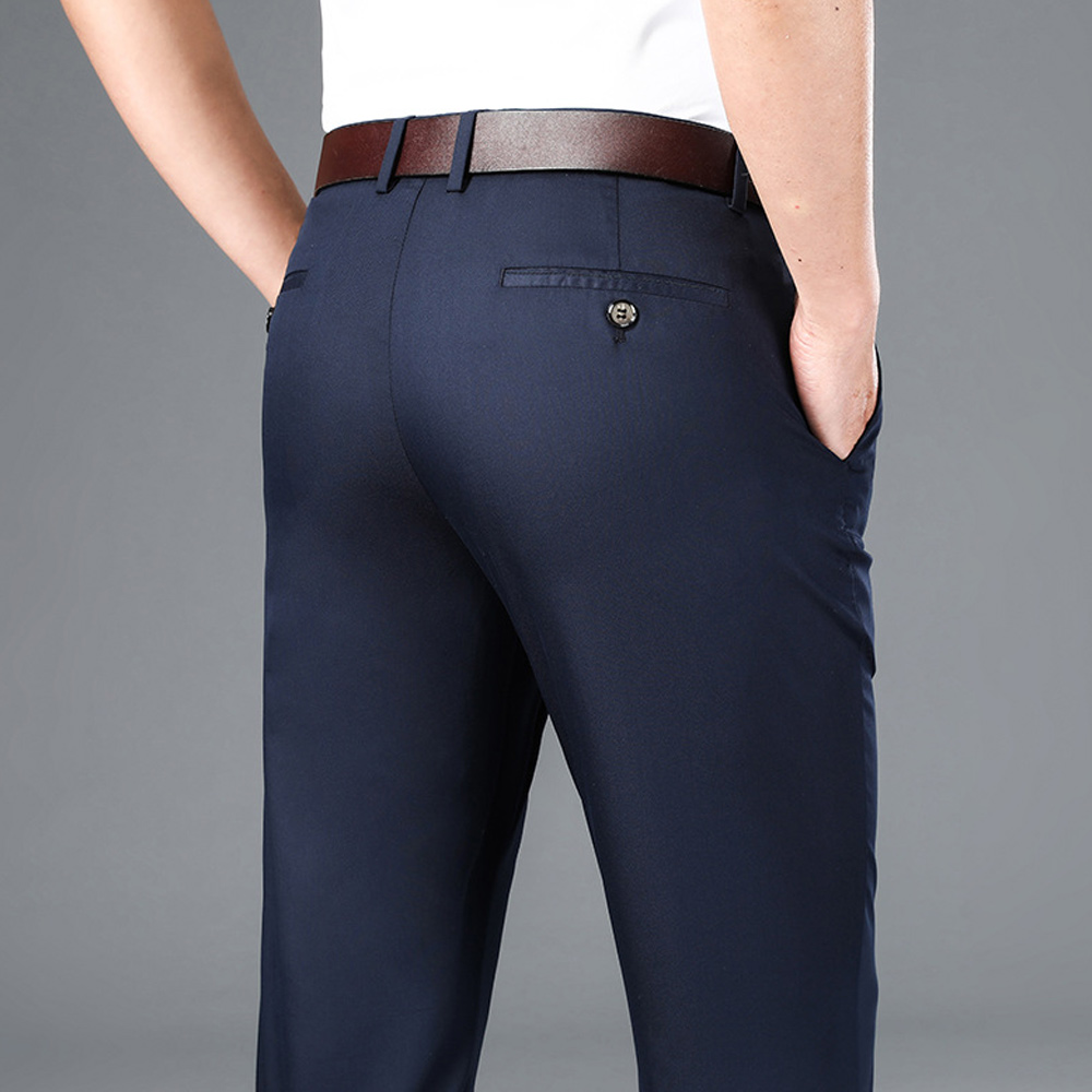 New Men's Casual Straight Suit Pants