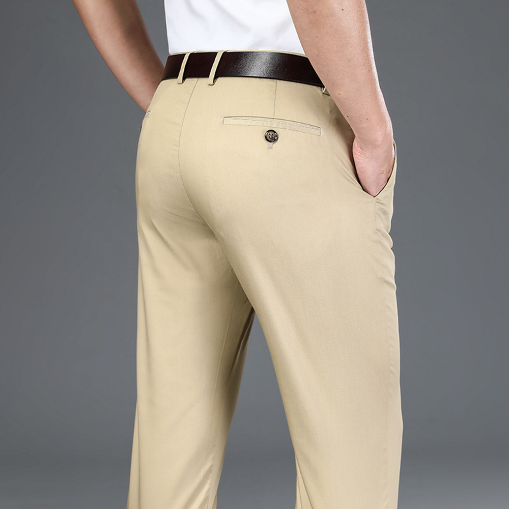 New Men's Casual Straight Suit Pants