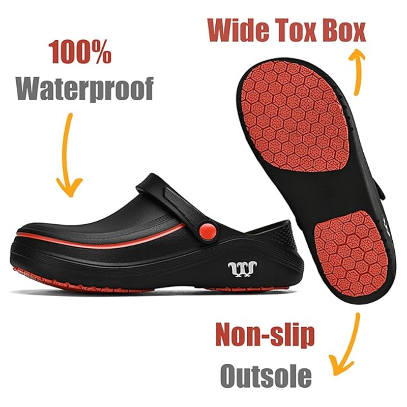 Non-slip kitchen & work shoes – water- & oil-resistant, breathable & comfortable; ideal for chefs, doctors & healthcare workers 🏥✨
