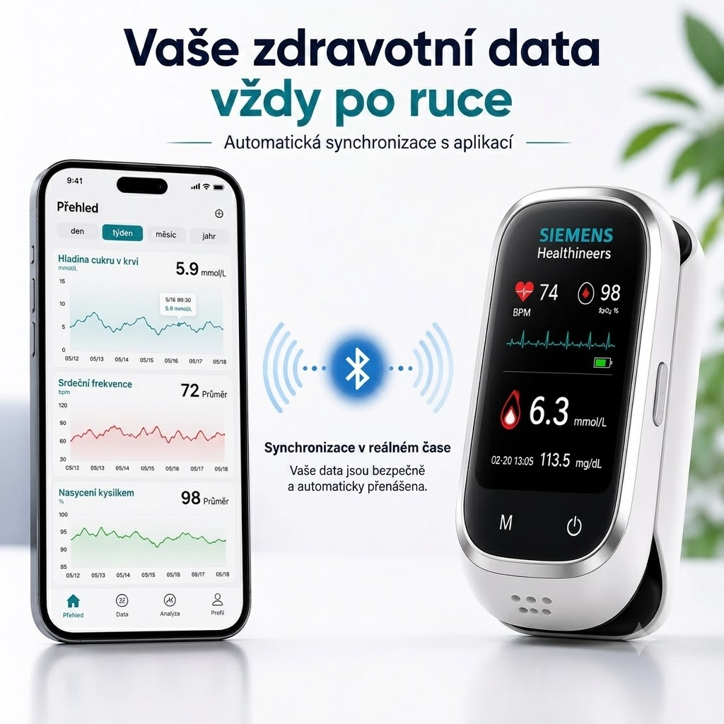 🩸 Siemens™ 11v1 bezbolestný glukometr bez píchání • Bez testovacích proužků • Výsledky za pouhých 5 sekund
