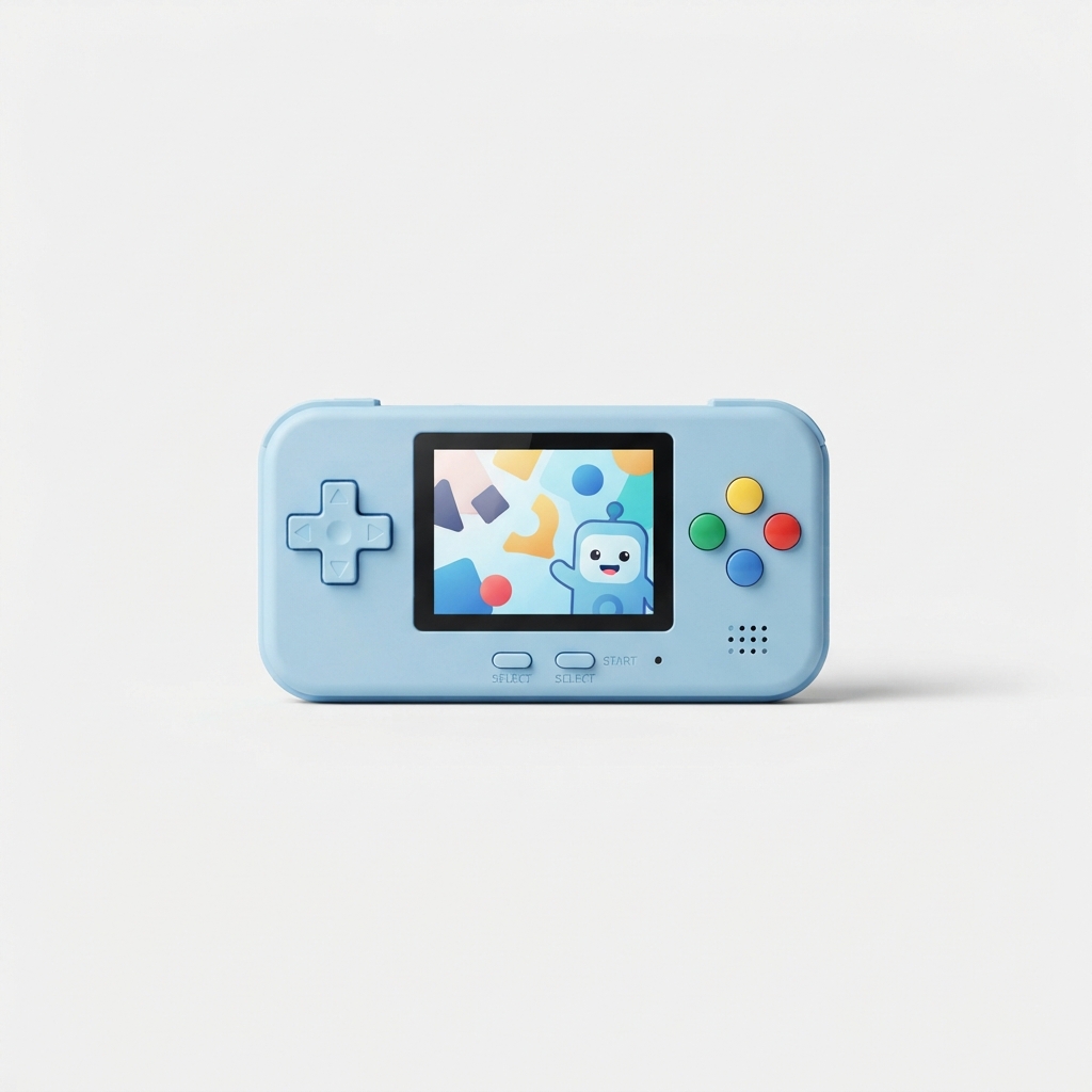Lightblue kids learning handheld game console product image
