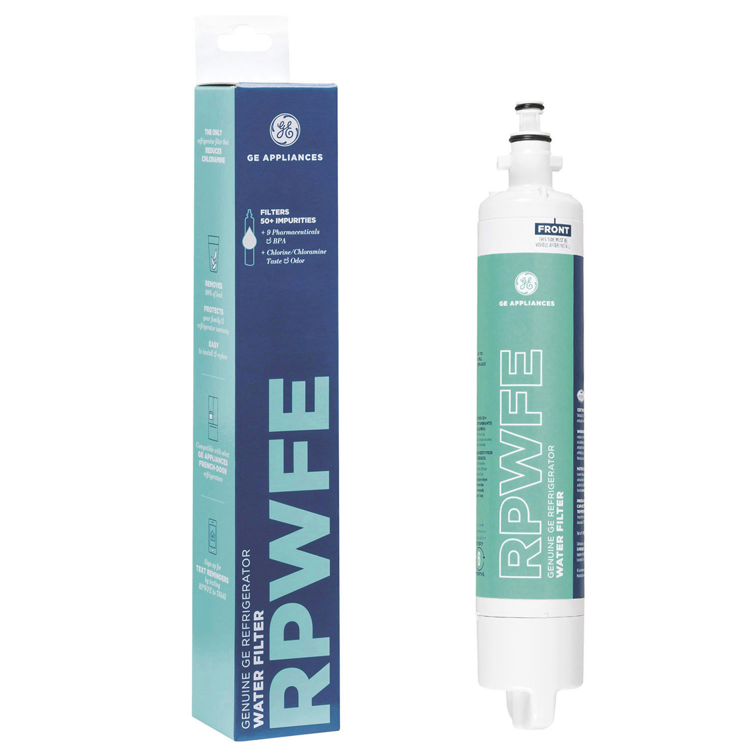 GE RPWFE Refrigerator Water Filter,Easy installation,White