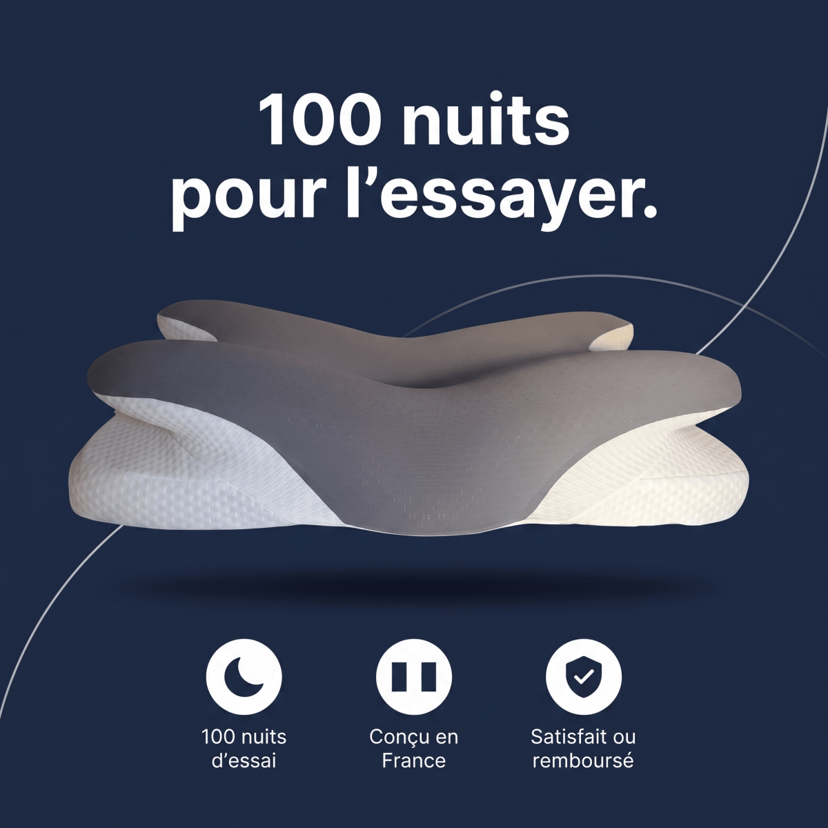 【CoolingPillow】VIPfree™ Pro 2.0 Cooling Ergonomic Durable Memory Foam Cervical Neck Pillow, Supportive Head Cushion for Shoulder Pain Relief, Neck Care, Pillows for Sleeping, Cooling Bedding Bed Accessory
