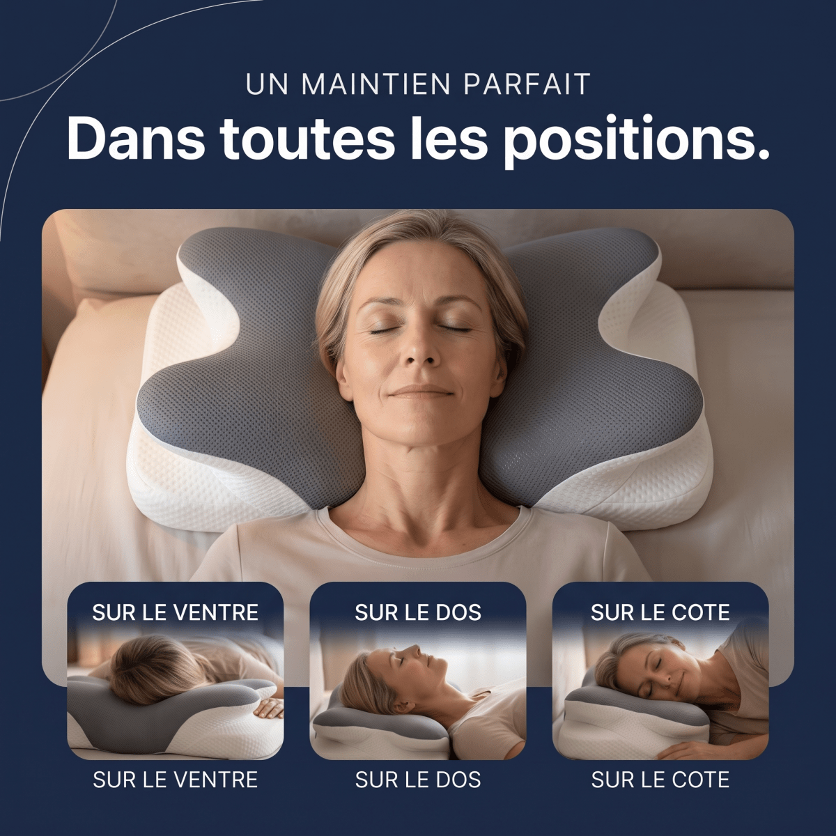 【CoolingPillow】VIPfree™ Pro 2.0 Cooling Ergonomic Durable Memory Foam Cervical Neck Pillow, Supportive Head Cushion for Shoulder Pain Relief, Neck Care, Pillows for Sleeping, Cooling Bedding Bed Accessory