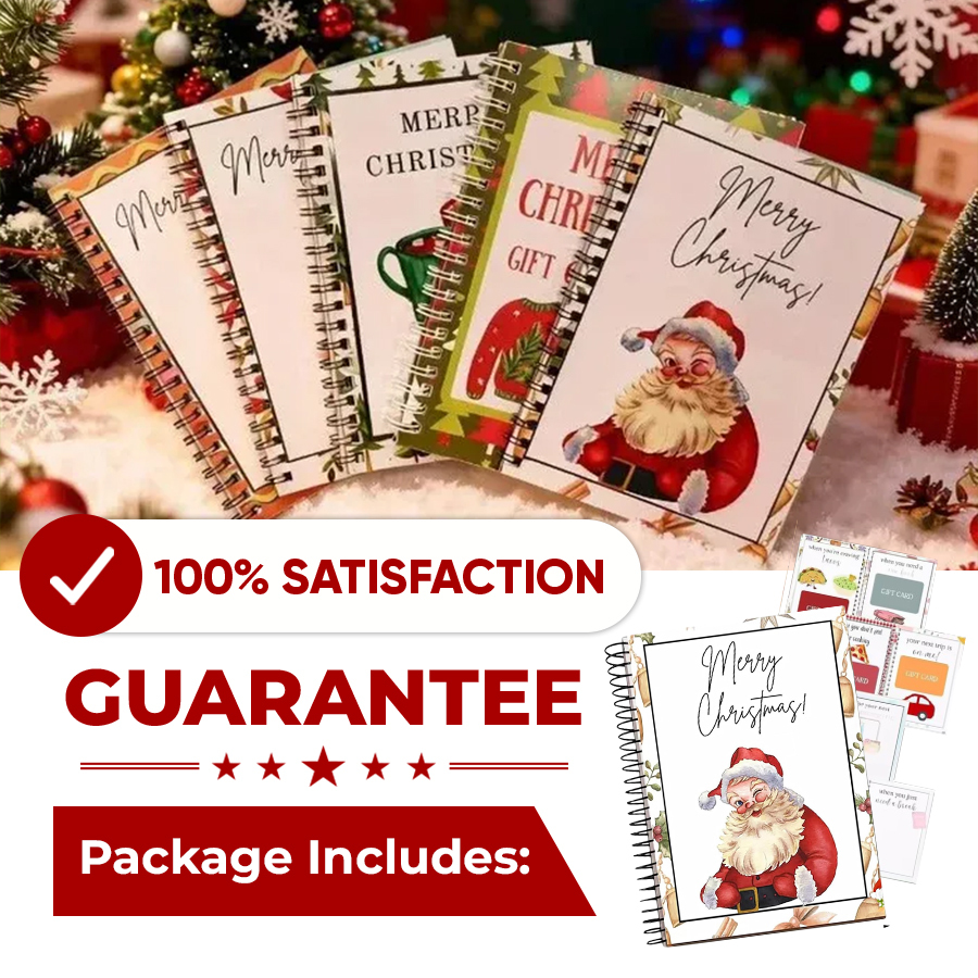Christmas Gift Card Book – festive holiday gift card holder, product image 6