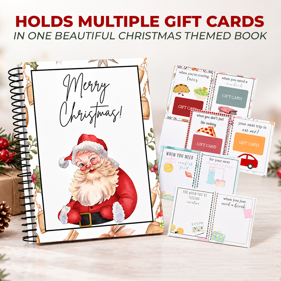 Christmas Gift Card Book – festive holiday gift card holder, product image 9