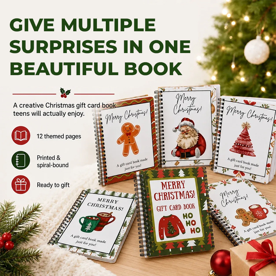 Christmas Gift Card Book – festive holiday gift card holder, product image 14