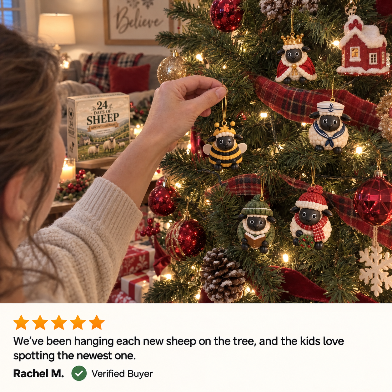 Customer sheep ornament photo