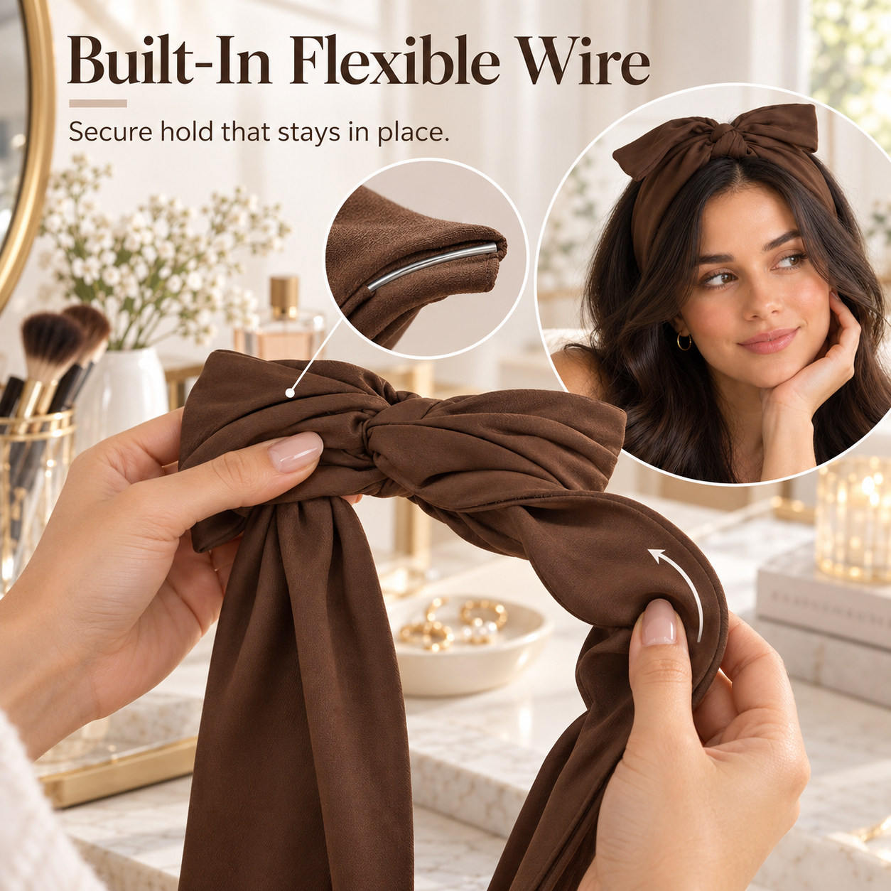 🎀 2-IN-1 HEATLESS CURLING BOW HEADBAND