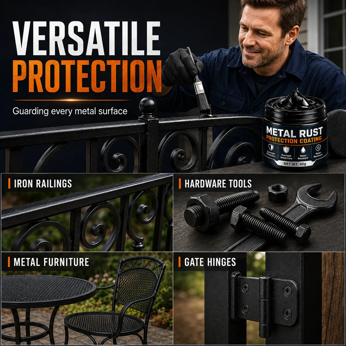 🛡️ Trusted by 50,000+ Customers | 2026 Hot Sale — 70% OFF Premium Metal Rust Protection Paste restores rusty gates, rai