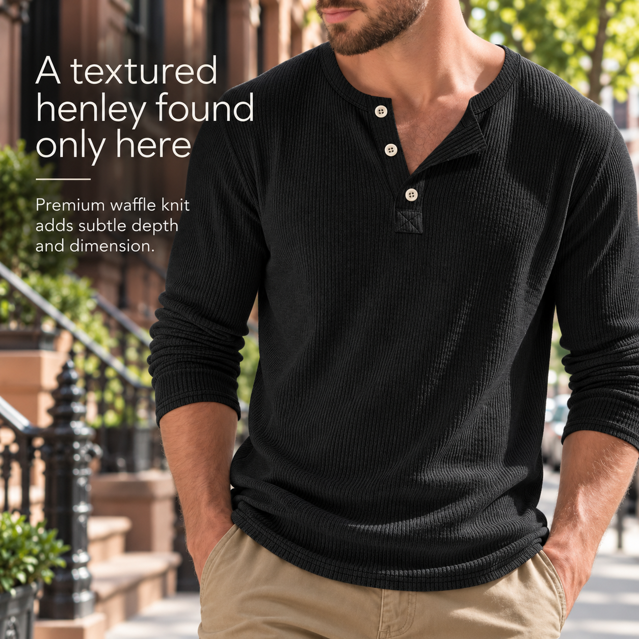 ⏰LAST DAY 60% OFF - MEN’S VINTAGE LONG SLEEVE HENLEY