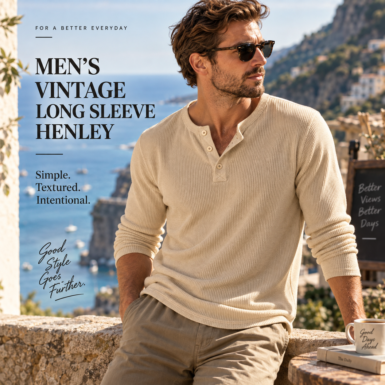 ⏰LAST DAY 60% OFF - MEN’S VINTAGE LONG SLEEVE HENLEY