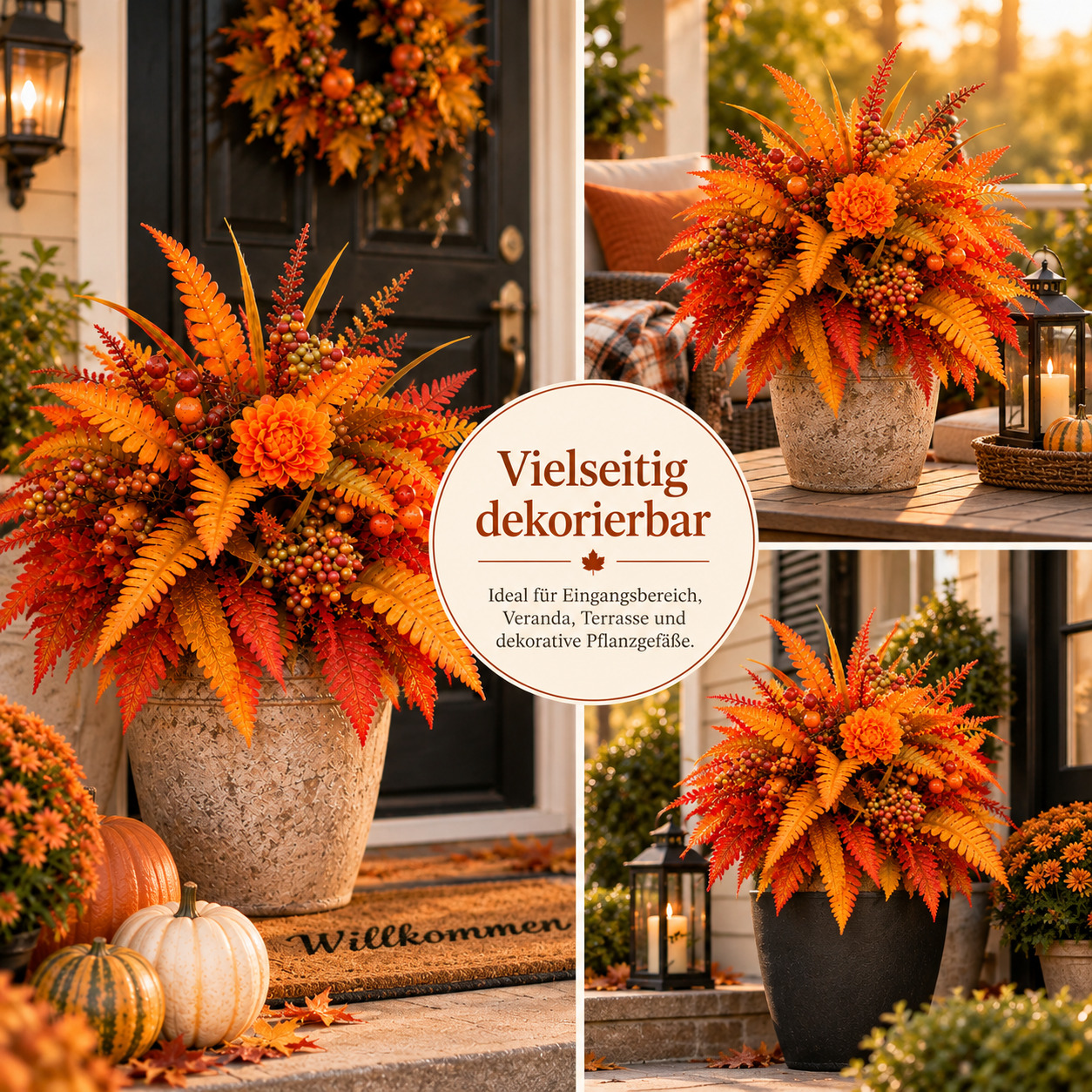 💥Hot Sale 50% Off 🍂 Autumn Harvest Floral Garden Stake Arrangement
