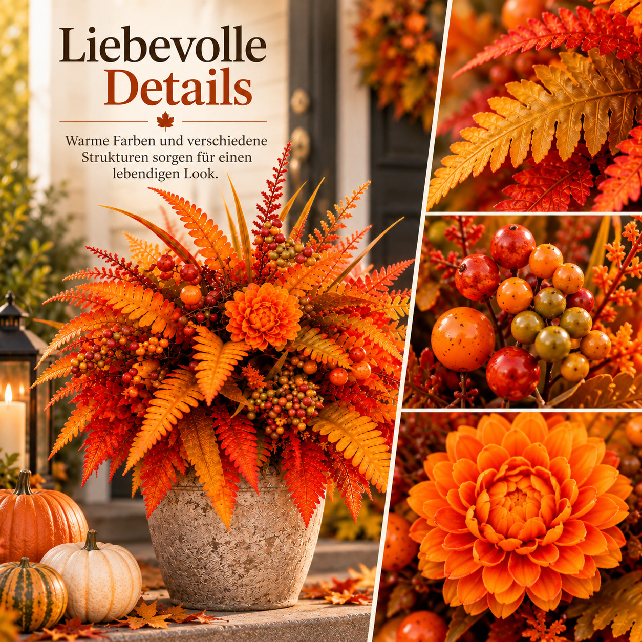 💥Hot Sale 50% Off 🍂 Autumn Harvest Floral Garden Stake Arrangement