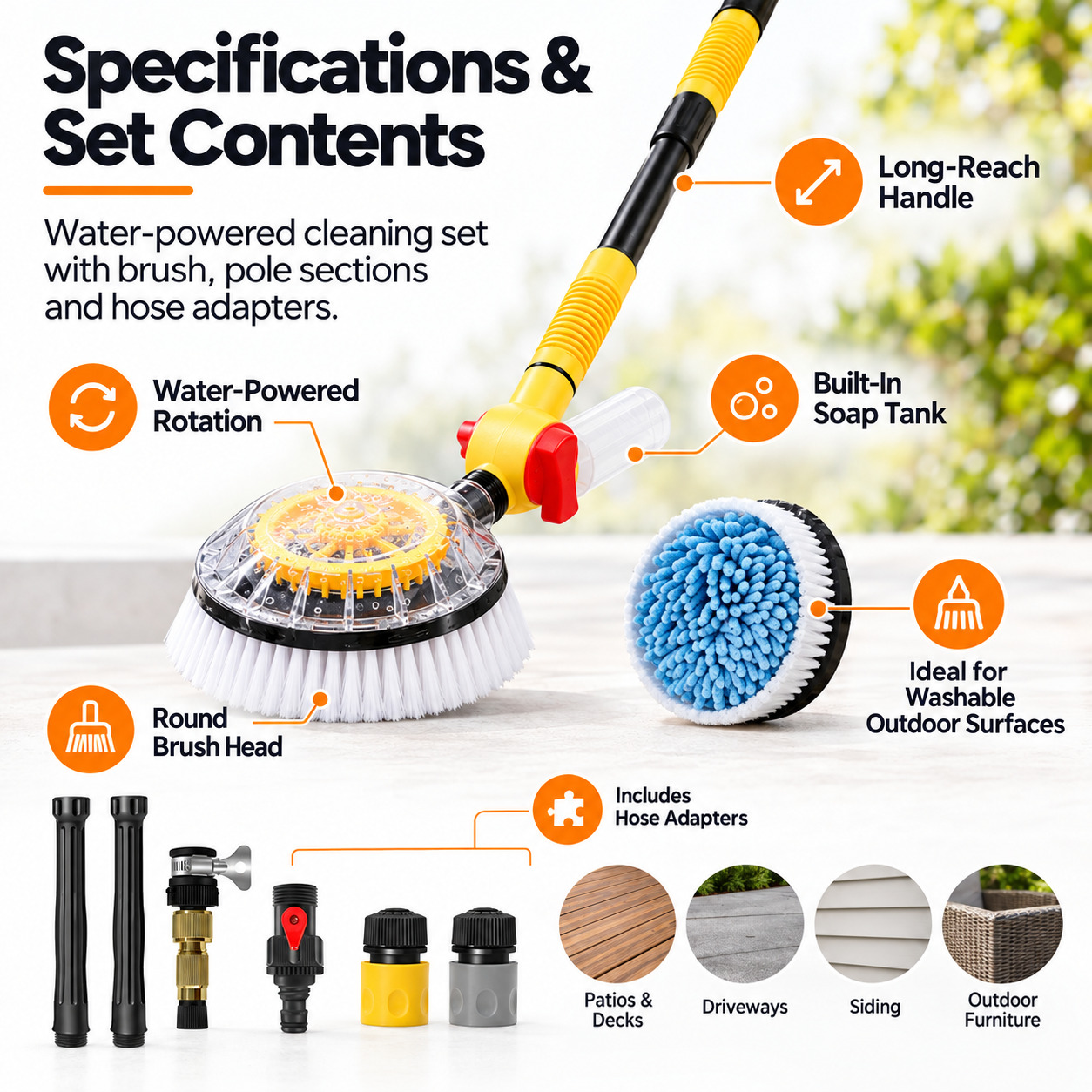 Rotating Carpet Cleaning Brush
