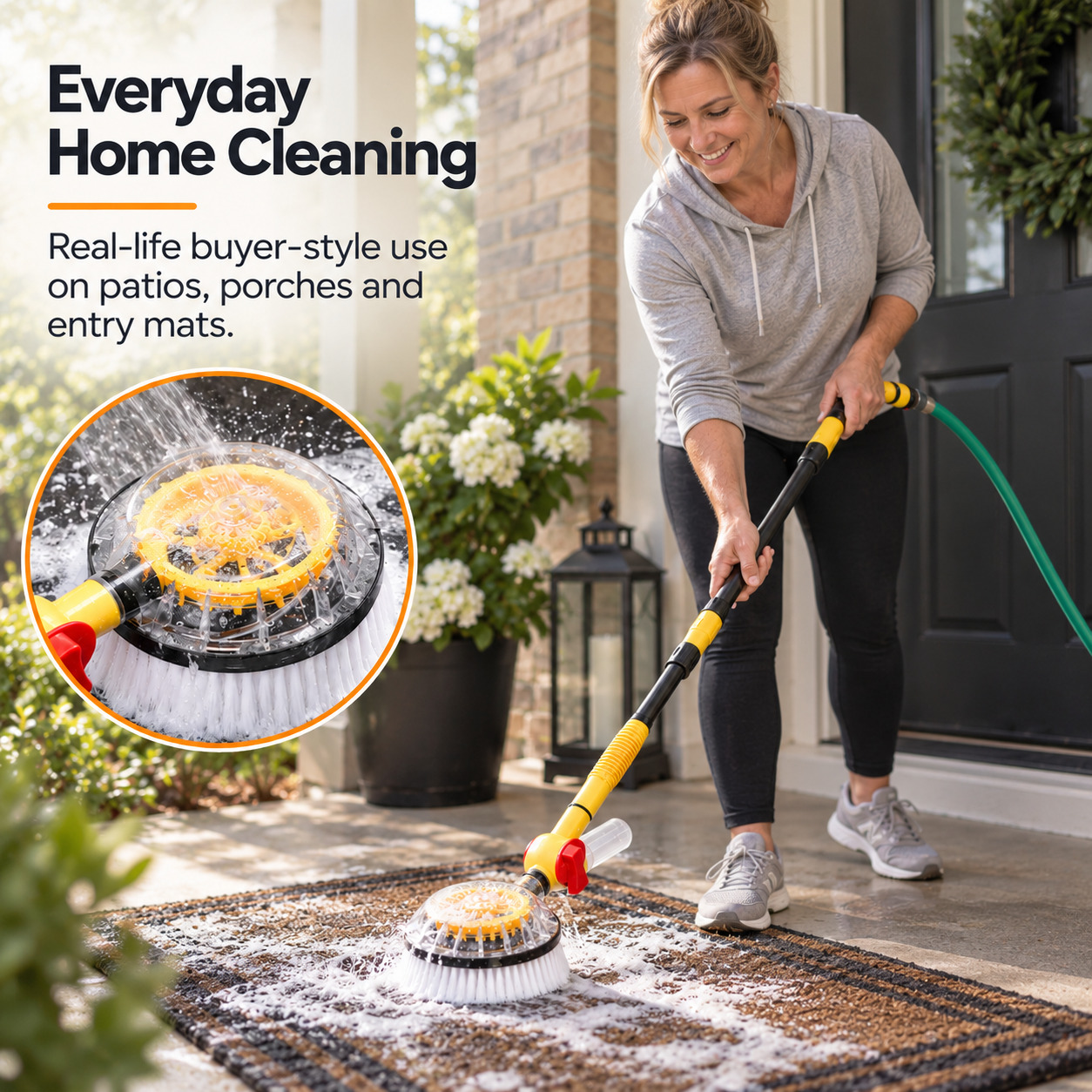 Rotating Carpet Cleaning Brush